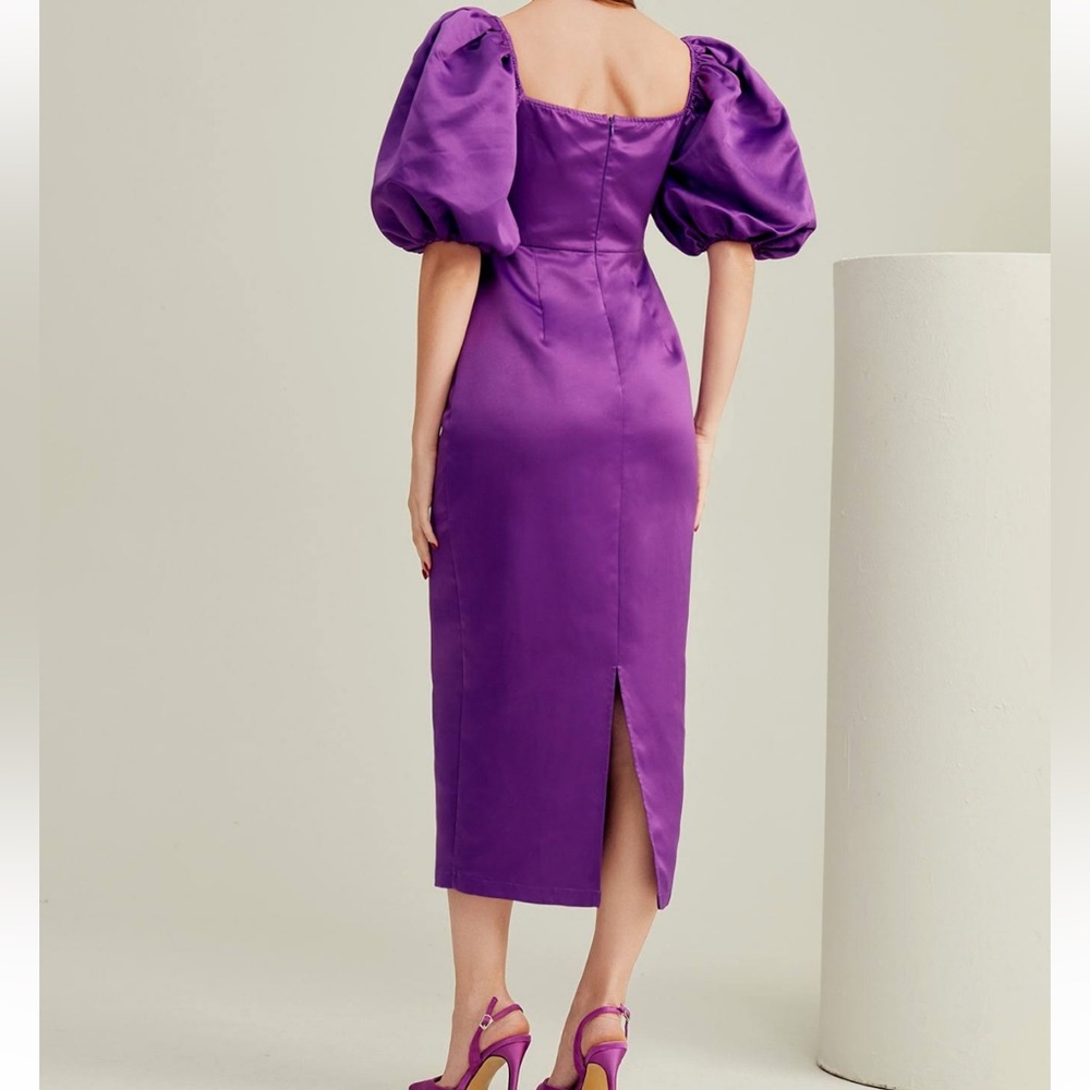 Purple puffy dress size L
